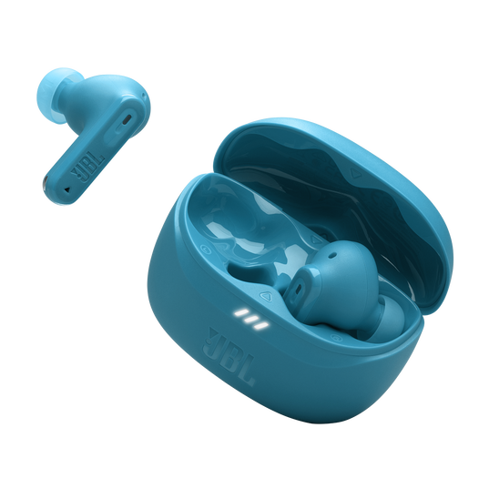 JBL Tune Beam 2 - Turquoise - True Wireless Noise Cancelling Earbuds - Detailshot 2